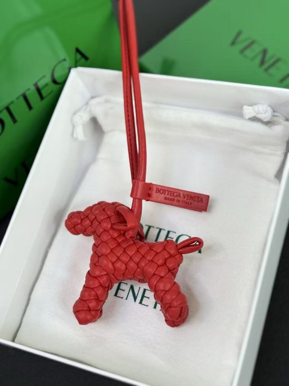 Bottega Veneta dog charm